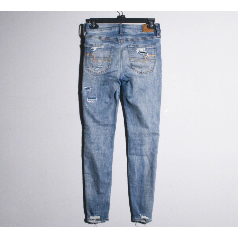 American Eagle Ne(x)t Level Stretch Hi-Rise Distressed Patched Jegging Size 2 - Picture 4 of 6